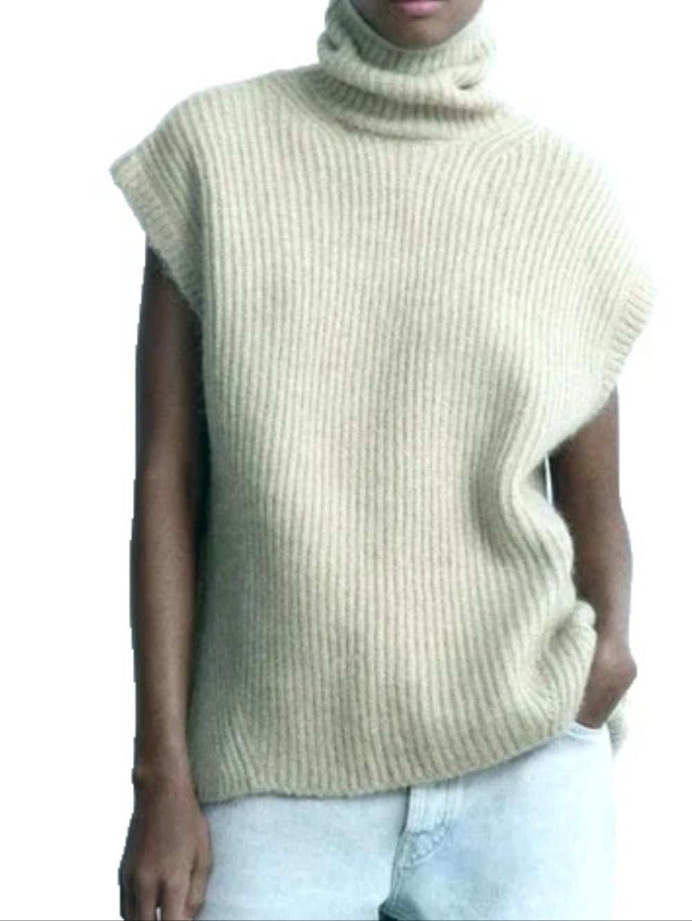 Zara‎ Split Back Knitted Vest